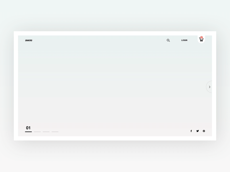 Off White x Nike Product Landing Page Concept animation e commerce interaction landing page nike off white shoes shop store ui ux web