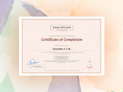 Photography Workshop Certificate certificate diploma photography school university workshop