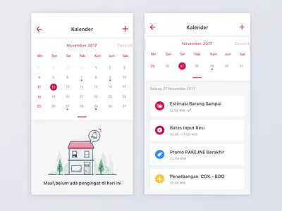 Calendar Activity activity bukalapak calendar character icon house office illustration ios android landing logo mobile
