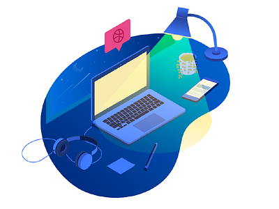 First Post! debut design desk first first post first shot hello illustration illustrator invite notification thank you