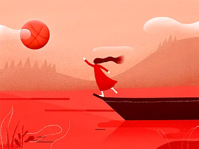 Day1_Hi，the first time to meet you debut design first shot hello hi red render