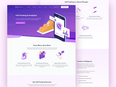 Voice and SMS Service call automation call routing call tracking analytics email tracking geographic number landing page marketing call online offsite tracking voice and sms service