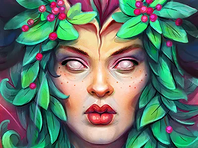 flower virgin art character drawing girl illustration