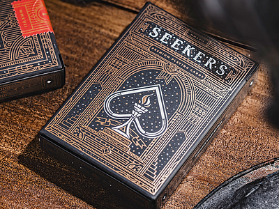 Seekers ace arrows club diamond door gate letterpress playing cards seekers spade