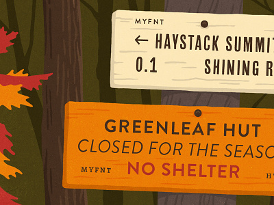My Fonts Specimen Images fall fonts hiking illustration my fonts specimen trees