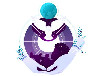 One More Illustration for Make Good Project: Love People art community design dribbble illustration love make good natural disaster nature people value zajno