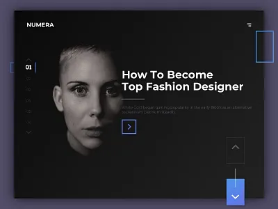 Landing Page - Slides dark landing landing page navigation page photoshop screen sketch slide ui ux