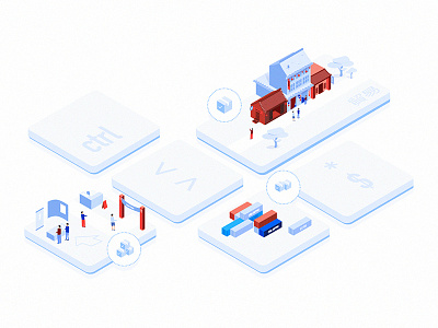 Blog Illustration 3d character china computer illustration isometric office small storytelling wyre