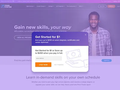 Exit Intent Popup chat cta exit intent modal pop up