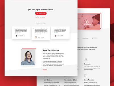 Course sales page genesis landing page sales page theme wordpress