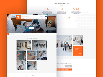 Medpolonia - homepage colors design landing medicine page ui ux web website
