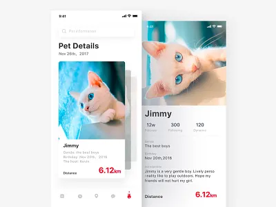 Pet Management01 app health ios11 iphonex management pet ue ui