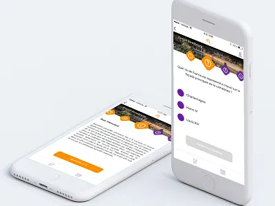 App Mobile | Urban Experiences etourisme ios iphone mobile application quizz ui design urban experiences user experience user interface ux design