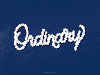 Ordinary - Monoline Lettering for sale lettering monoline tshirt design typography