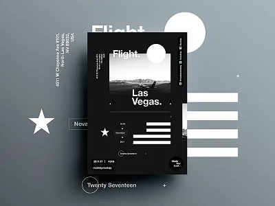 👁Made You Look👁 248 | Las Vegas. Flight. art color design freelance photography poster postereveryday swiss typography vegas