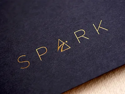 SPARK Jewelry Logo branding elegant gold idea identity inspiration jewelry logo mark modern symbol