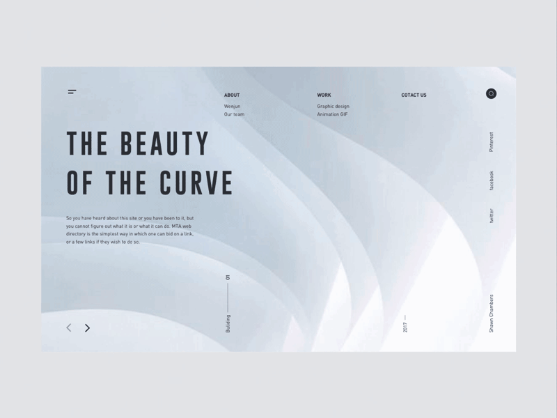 Photography Exhibition animation photography portfolio prototype ui uidesign userinterface ux uxdesign uxinspiration webdesign wireframe