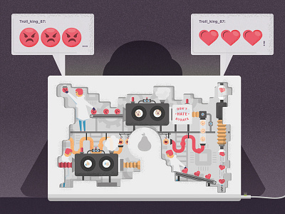 Dribbble x Ello: Make Good dribbble ello emoji good hate internet laptop love make minions reveal troll