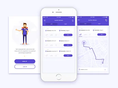 Hitchhiking has never been easier! app design interface mobile mockups react ui ux wireframes