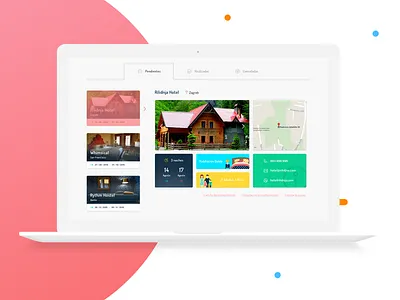 Children Friendly colorful dashboard mockup sketch