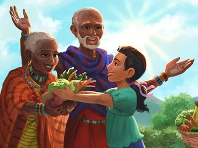 World Vision - Holiday Storybook character design characters children digital painting diverse illustration kids