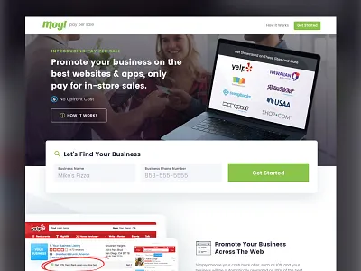 Merchant Self Serve Signup Page colors design landing ui ux web whitelabel works