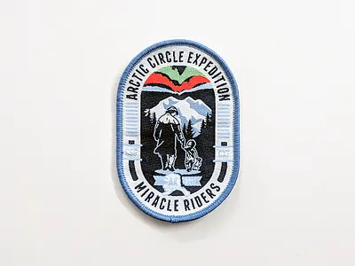Arctic Circle Expedition Patch arctic charity fund miracle riders patch ride. motorcycle