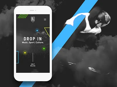 Air + Style - Mobile action sports air art art direction culture design event global mobile music style website