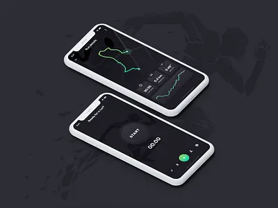 Data visualization — UI Weekly Challenge — S2 / W05 app data mobile mobile ui run run stats running running app stats ui vizualization