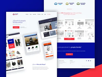 Mercado Shops - Marketing Website design ecommerce html landing marketing mercado shops mercadolibre strategy ui ux website