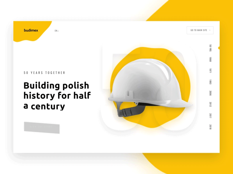 Budimex Website after effects animation home page landing page motion ui web website