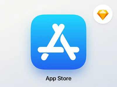 iOS 11 App Store Icon - Free Sketch / Vector Download app icon apple app store vector
