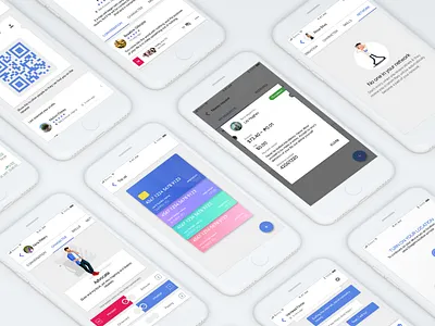 Social network mobile app - Wallet and profile app bank bitcoin credit card free illustration mobile money profile qr code vietnam vote