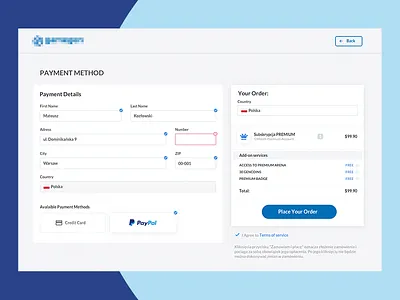 Simple Payment Methods Form design ecommerce payment payment methods ui ux web website