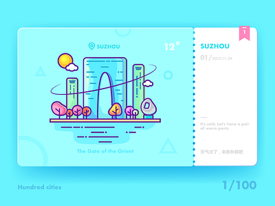 One hundred city ICONS, the first:SUZHOU city icon