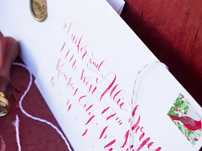 Christmas Calligraphy calligraphy card christmas holiday snailmail