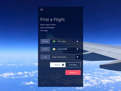 Daily UI #068 - Flight Search daily ui flight search flights holiday search ui ui design user experience design user interface design ux
