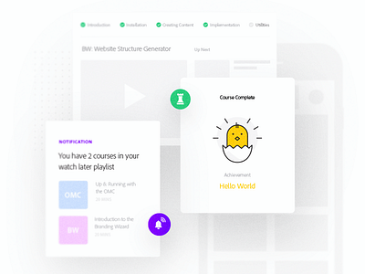 Mobile Learning gamification icon ios mobile ui