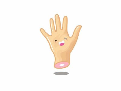 Hifive! artwork character hand happy illustration toon vector