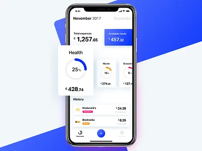 Expenses App app finance ios iphone iphone x iphonex mobile money wallet