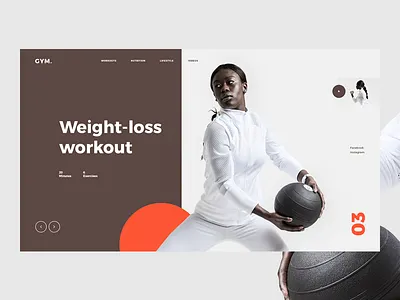 Fitness Website color fitness gym workout landing ui uidesign ux web website