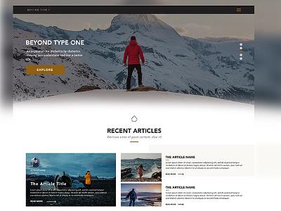 Beyond Type One (concept redesign) design email design email template ui ui design ux web design