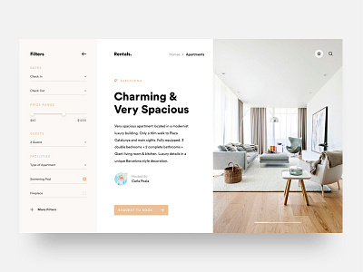 Apartment Hosting betraydan design filter hosting layout minimal type ui ux