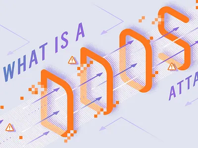 What is a DDoS Attack? ddos graphic design illustration social