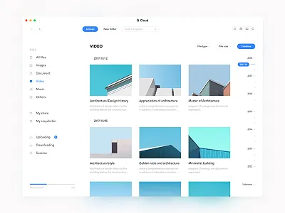 File management Dashboard app blue dashboard file kane kane d management ui ux