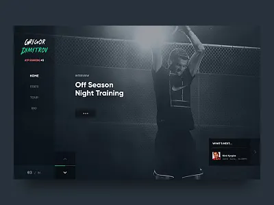 Grigor Dimitrov best concept design player sport tennis ui ux web