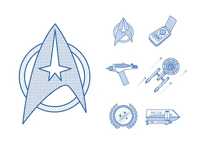 Star Trek Icon Pack borg enterprise federation galaxy picard space stars startrek trek tvshow universe voyager