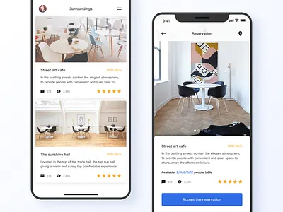 015 Cafe reservation service app data icon illustration ios iphone stats ui