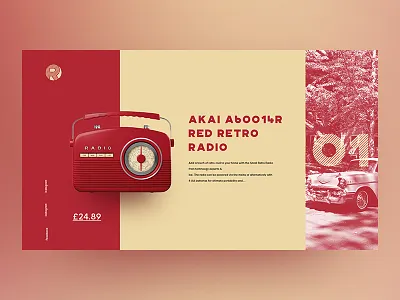 Akai akai color layout r radio retro ui uidesign userexperience userinterface ux uxdesign