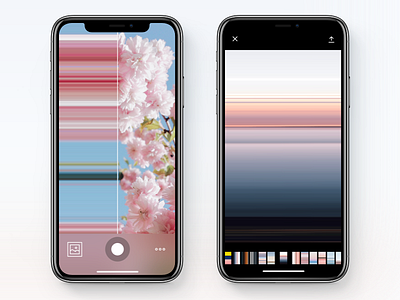 Poloska app app design development editor filter glitch photo ui ux video
